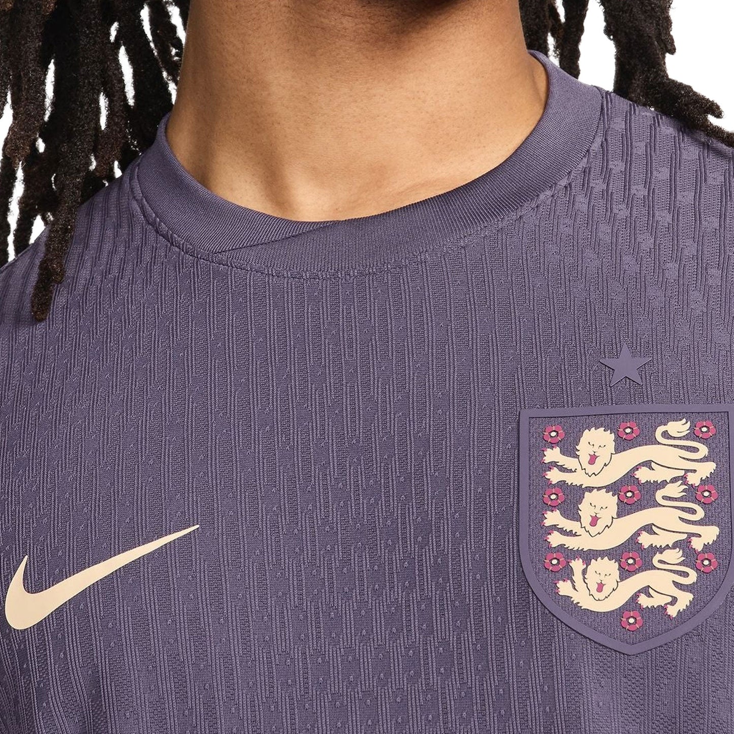 Nike Men's England 2024/25 Dri-FIT ADV Away Jersey Dark Raisin/SeSame