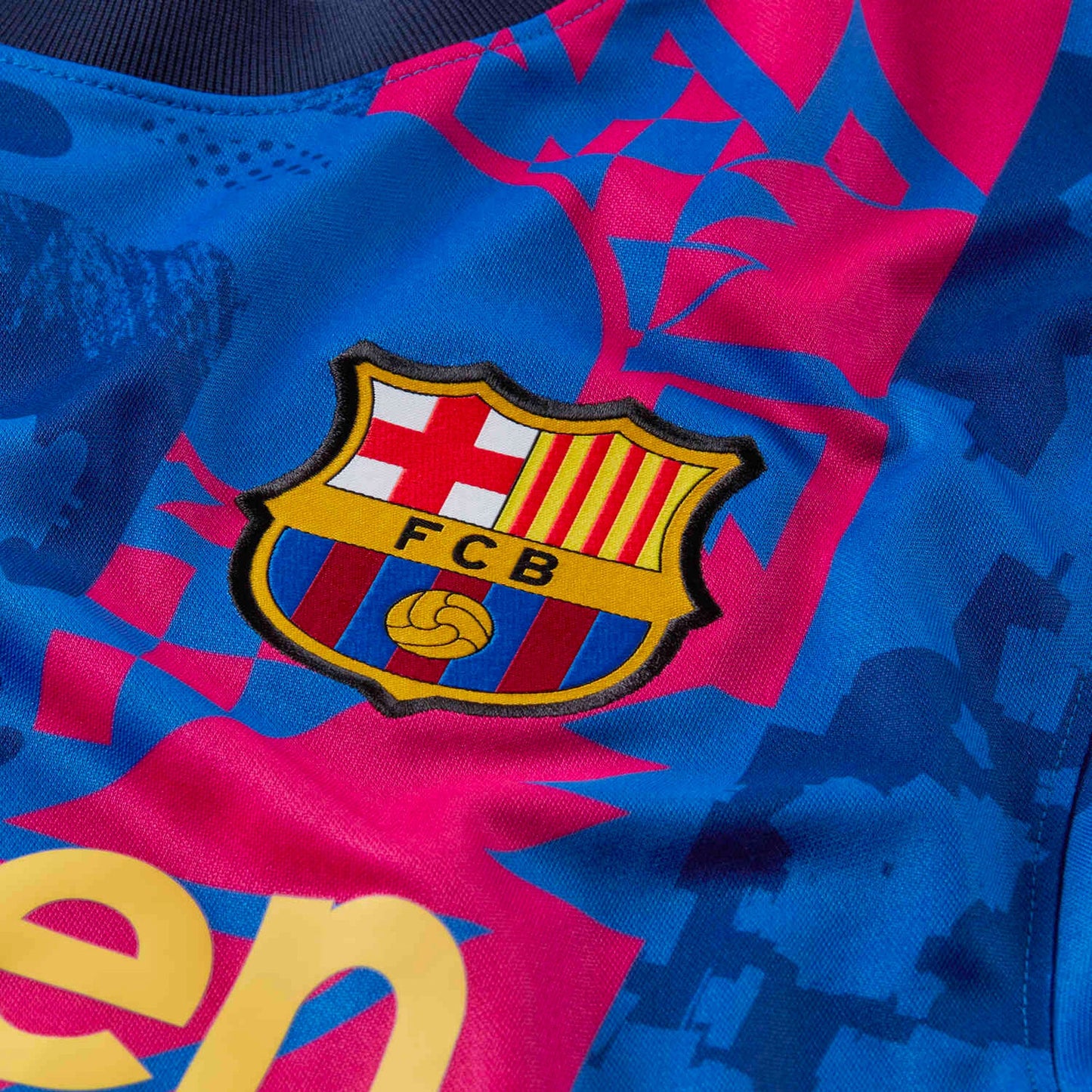 Nike Men's FC Barcelona 2021/22 Third Jersey Hyper Royal/Varsity Maize