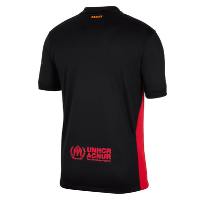 Nike Men's FC Barcelona 2024/25 Away Jersey Black/Red