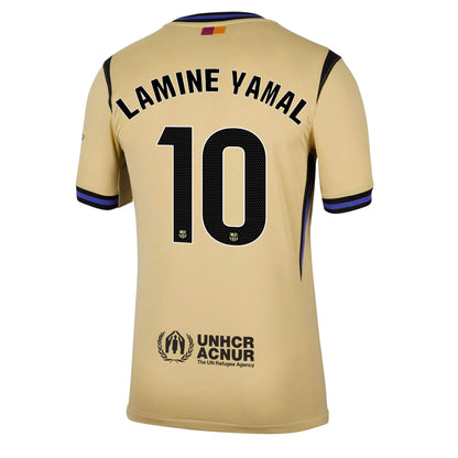Nike Men's La Liga FC Barcelona 2025/26 Away Jersey w/ Lamine Yamal #10 Printing