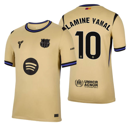 Nike Men's La Liga FC Barcelona 2025/26 Away Jersey w/ Lamine Yamal #10 Printing