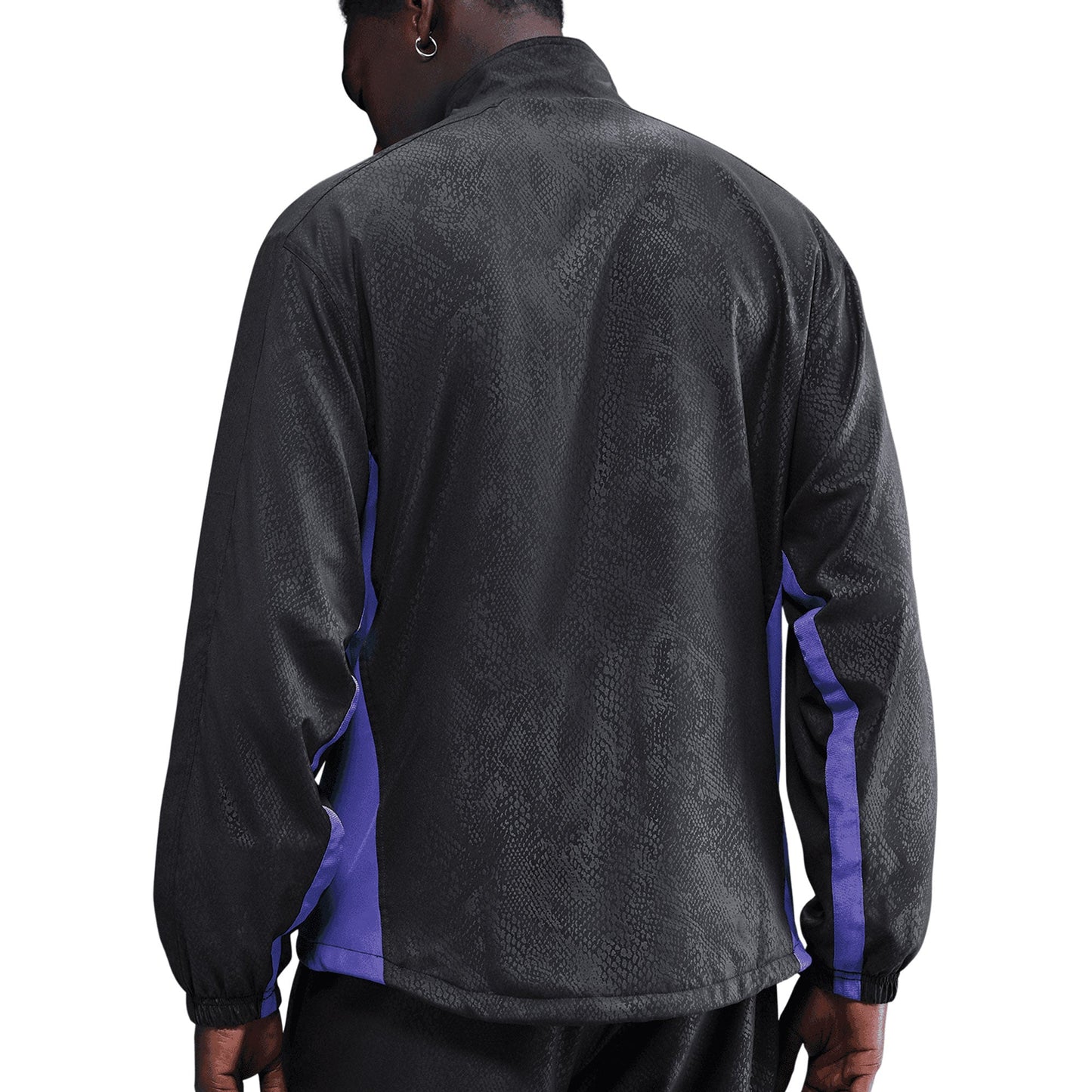 Nike Men's FC Barcelona Away Kobe Soccer Graphic Jacket Black/Persian Violet