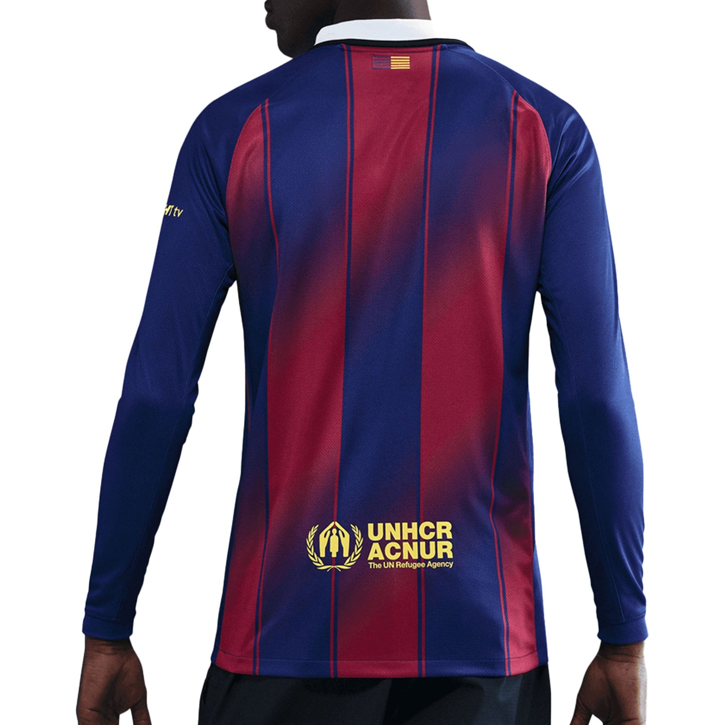 Nike Men's FC Barcelona Long Sleeve 2025/26 Home Jersey Royal Blue/Red