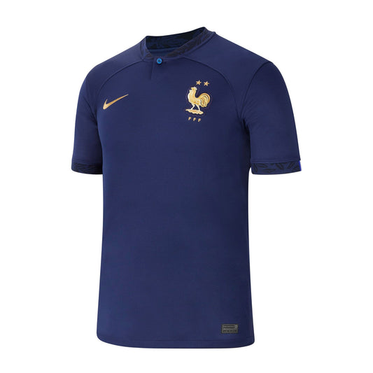 Nike Men's France 2022/23 Home Jersey Midnight Navy/Metallic Gold