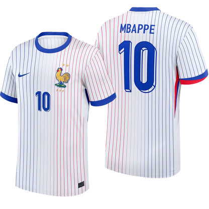 Nike Men's France 2024/25 Away Jersey w/ Mbappe #10 Printing