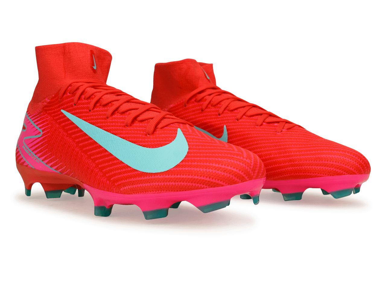 Nike Men's Zoom Mercurial Superfly 10 Pro FG Ember Glow/Aurora Green