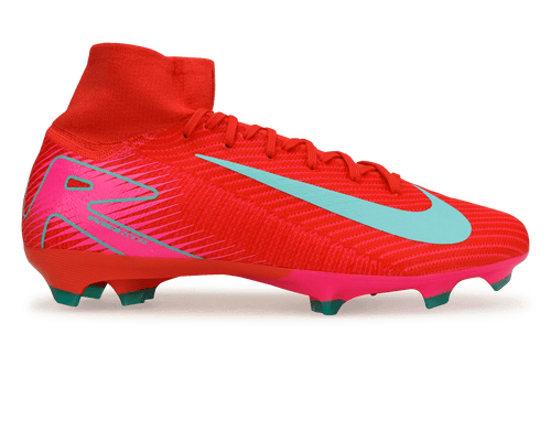 Nike Men's Zoom Mercurial Superfly 10 Pro FG Ember Glow/Aurora Green