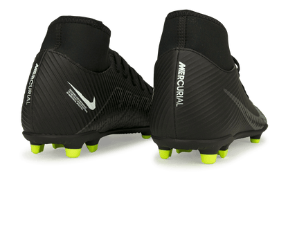 Nike Men's Zoom Mercurial Superfly 9 Club FG/MG Black/Volt