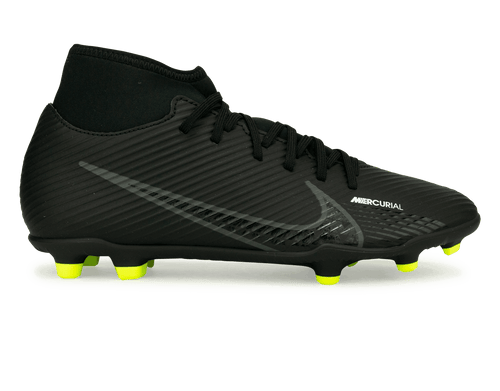 Nike Men's Zoom Mercurial Superfly 9 Club FG/MG Black/Volt
