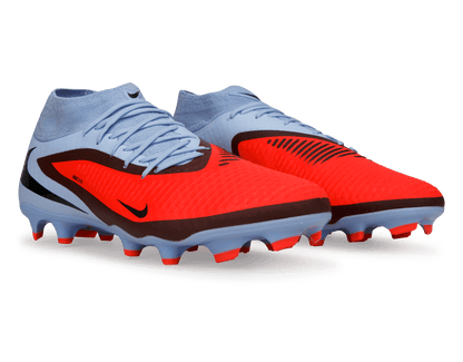 Nike Men's Phantom 6 High Academy FG/MG Royal Tint/Bright Crimson