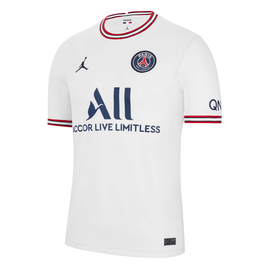 Nike Men's PSG 2022/23 Fourth Jersey White/Navy