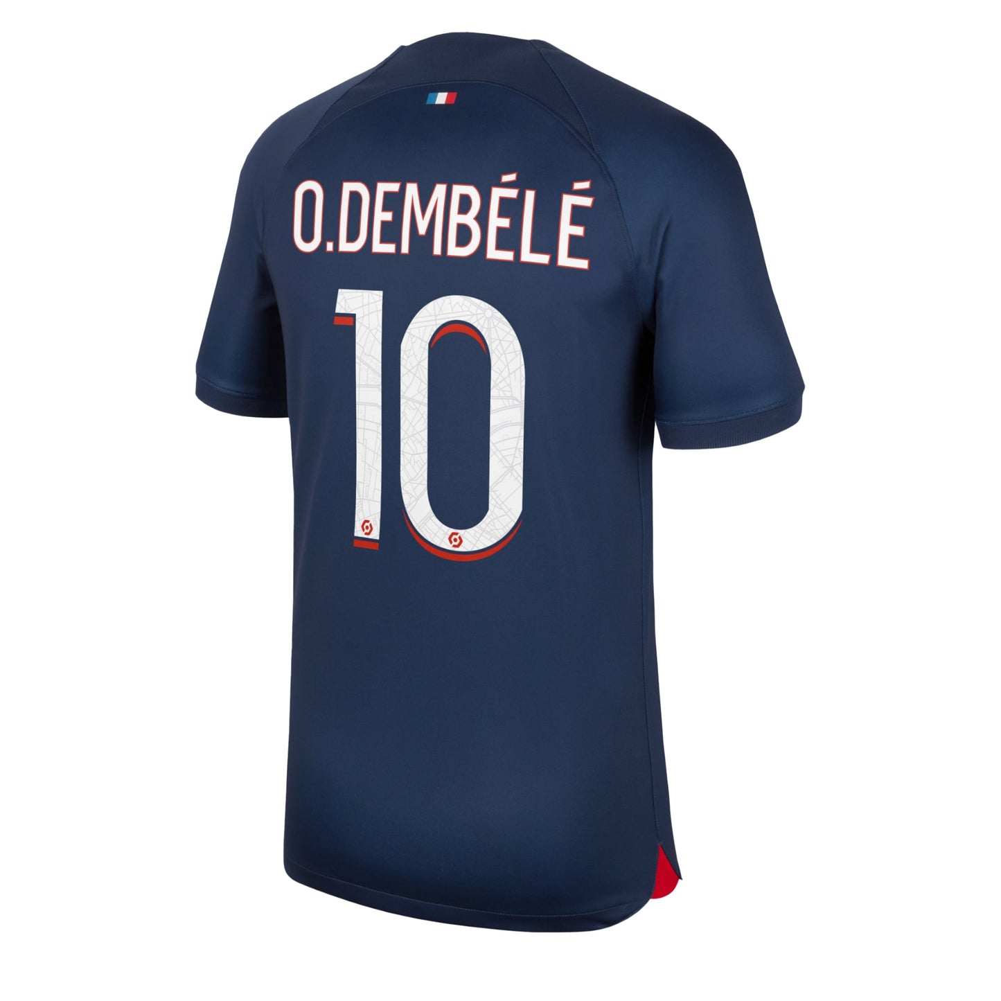 Nike Men's PSG 2023/24 Home Jersey w/ O.Dembele #10 Printing