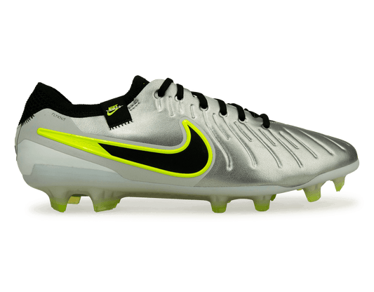 Nike Men's Tiempo Legend 10 Elite FG Silver/Black/Volt
