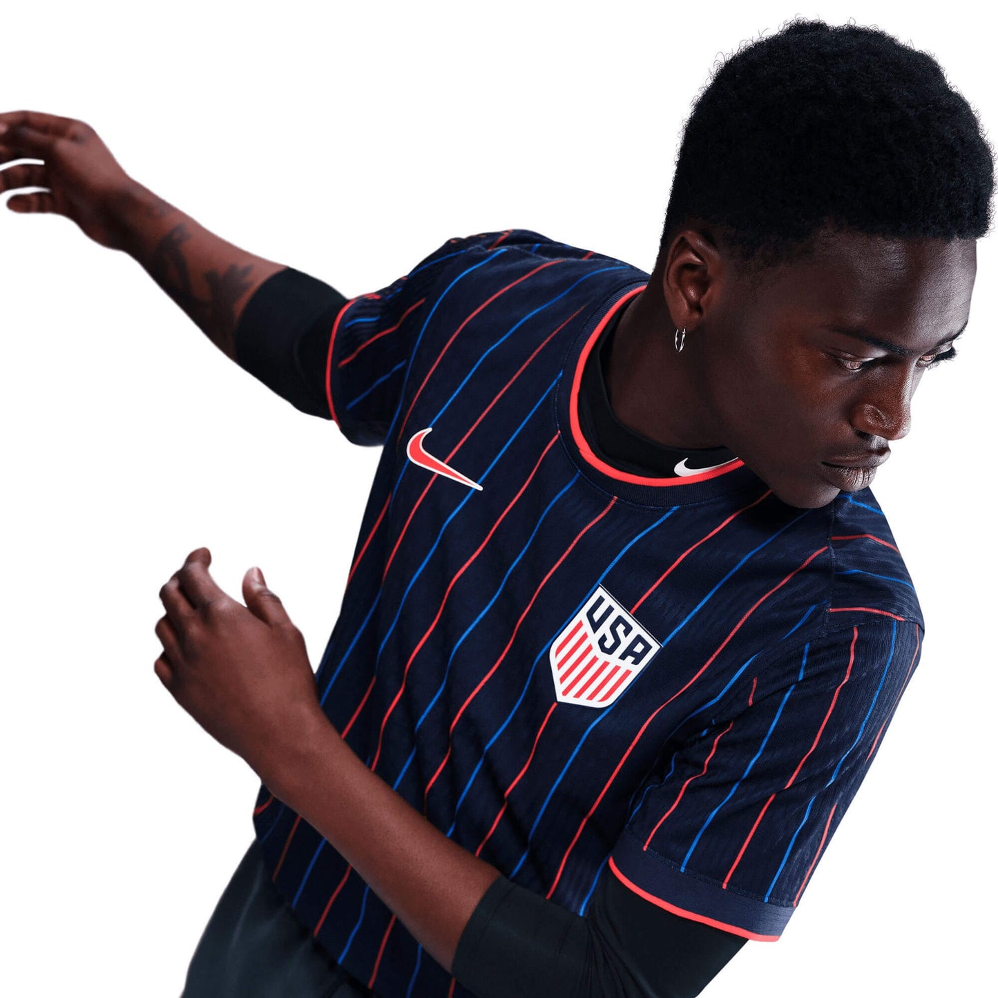 Nike Men's USA 2025/26 Dri-FIT ADV Away Jersey Navy/Red