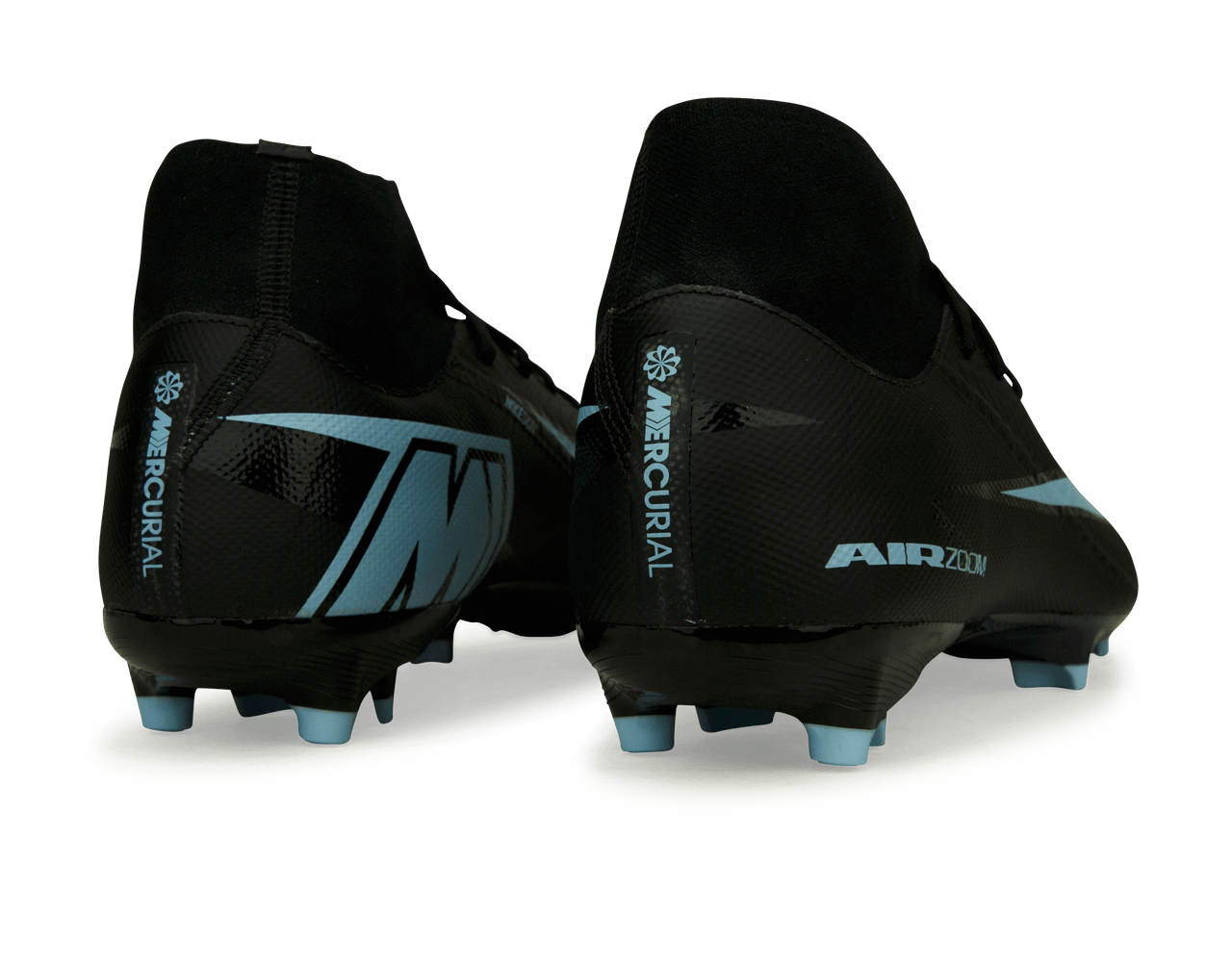 Nike Men's Zoom Mercurial Superfly 10 Academy FG/MG Black/Ice Blue