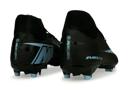 Nike Men's Zoom Mercurial Superfly 10 Academy FG/MG Black/Ice Blue