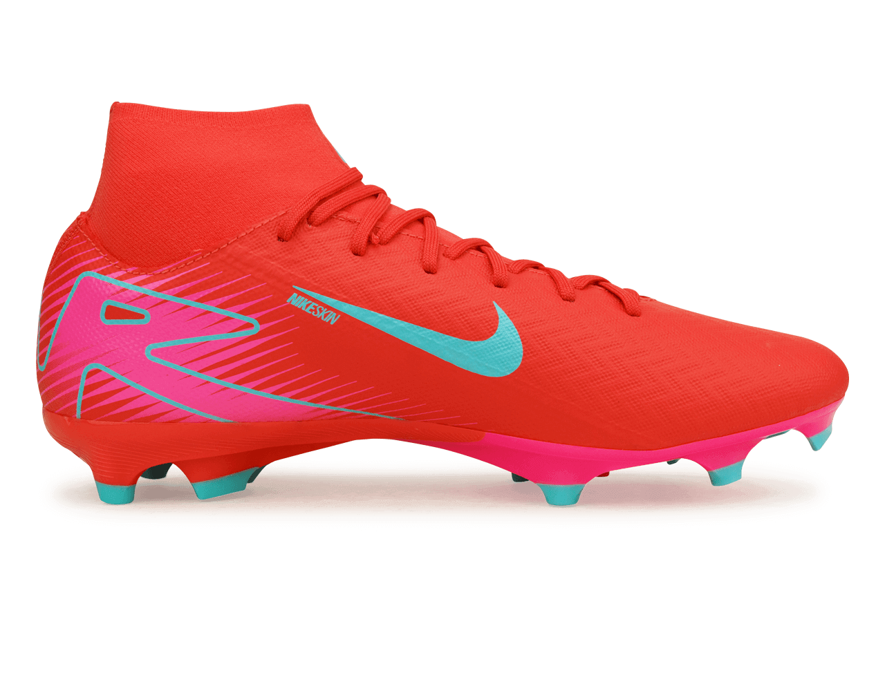 Nike Men's Zoom Mercurial Superfly 10 Academy FG/MG Ember Glow/Aurora Green