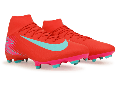 Nike Men's Zoom Mercurial Superfly 10 Academy FG/MG Ember Glow/Aurora Green