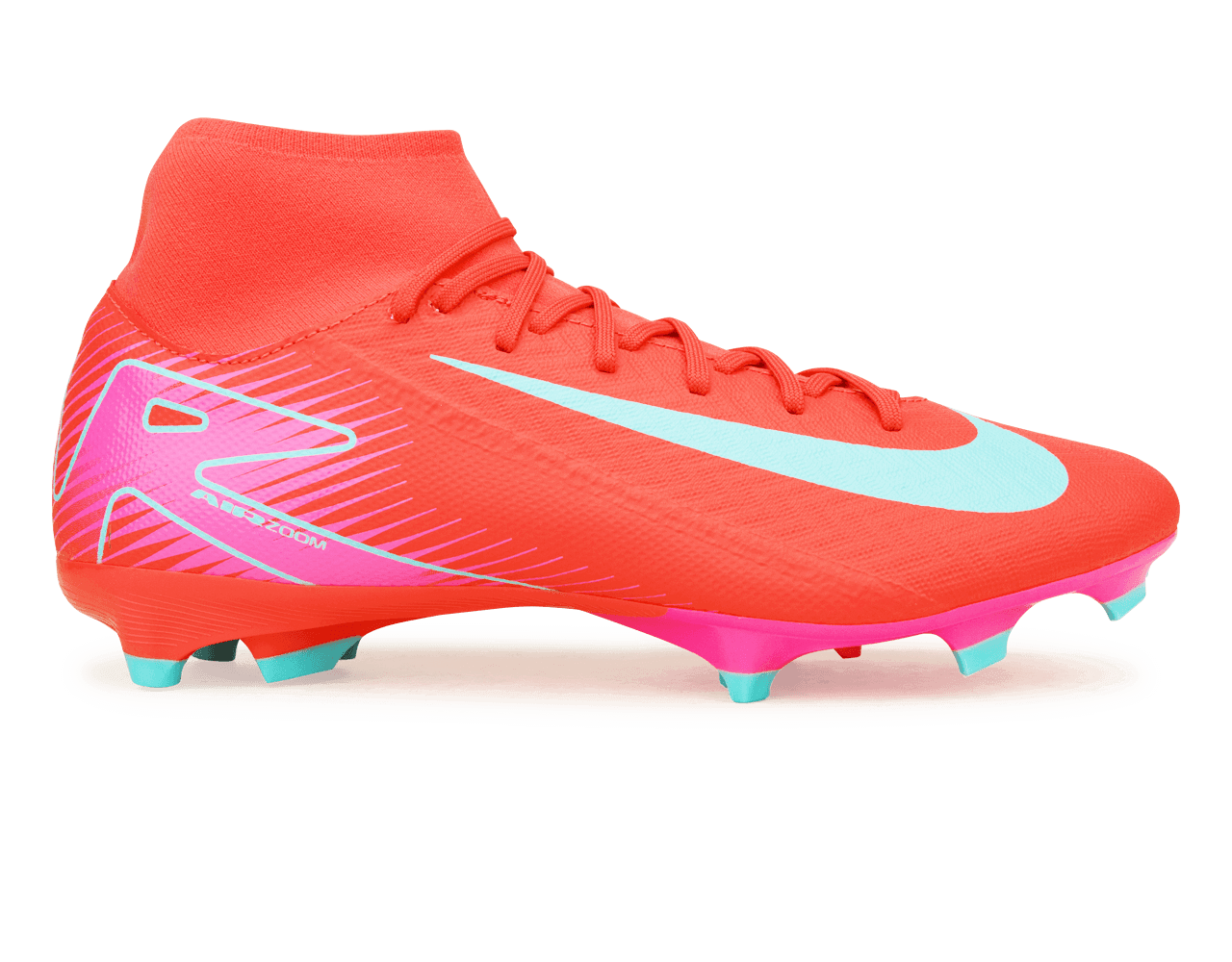 Nike Men's Zoom Mercurial Superfly 10 Academy FG/MG Ember Glow/Aurora Green