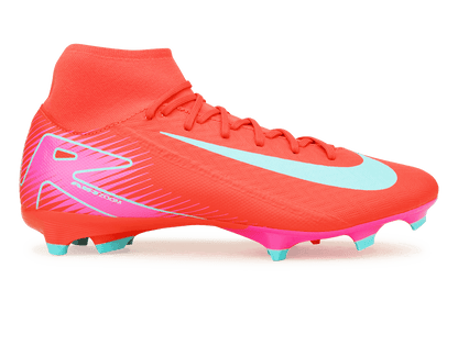 Nike Men's Zoom Mercurial Superfly 10 Academy FG/MG Ember Glow/Aurora Green