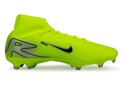 Nike Men's Zoom Mercurial Superfly 10 Academy FG/MG Volt/Black