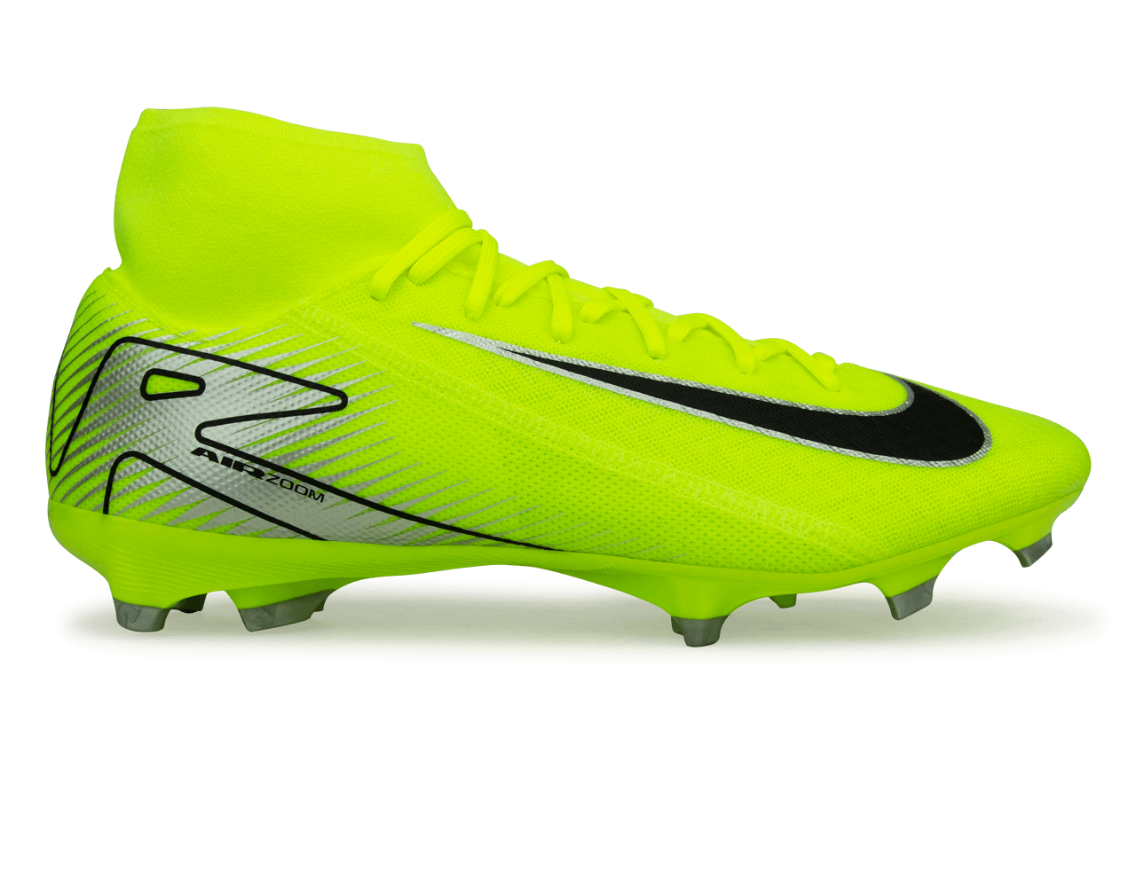 Nike Men's Zoom Mercurial Superfly 10 Academy FG/MG Volt/Black