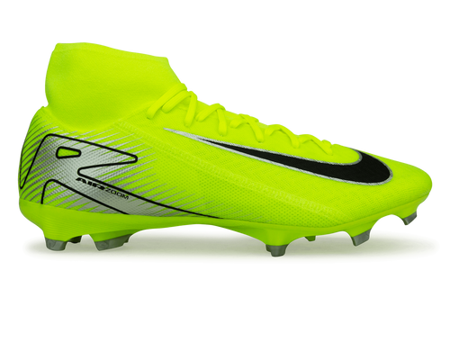 Nike Men's Zoom Mercurial Superfly 10 Academy FG/MG Volt/Black