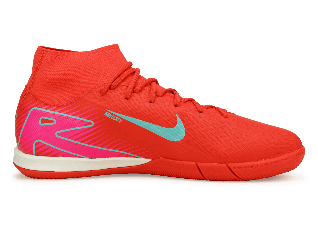 Nike Men's Zoom Mercurial SuperFly 10 Academy IC Ember Glow/Aurora Green