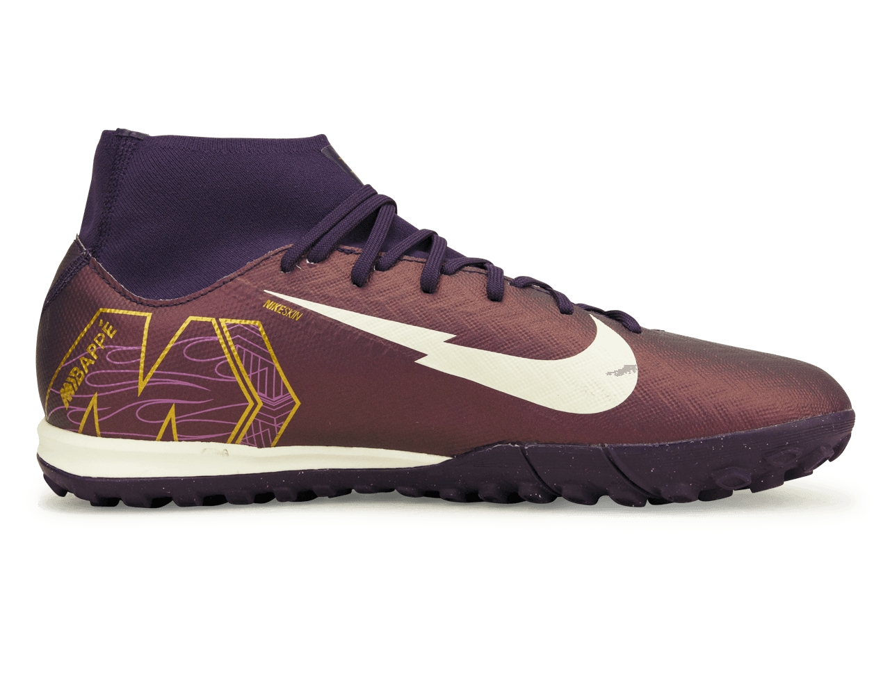 Nike Men's Zoom Mercurial Superfly 10 Academy KM TF Grand Purple/Pale Ivory