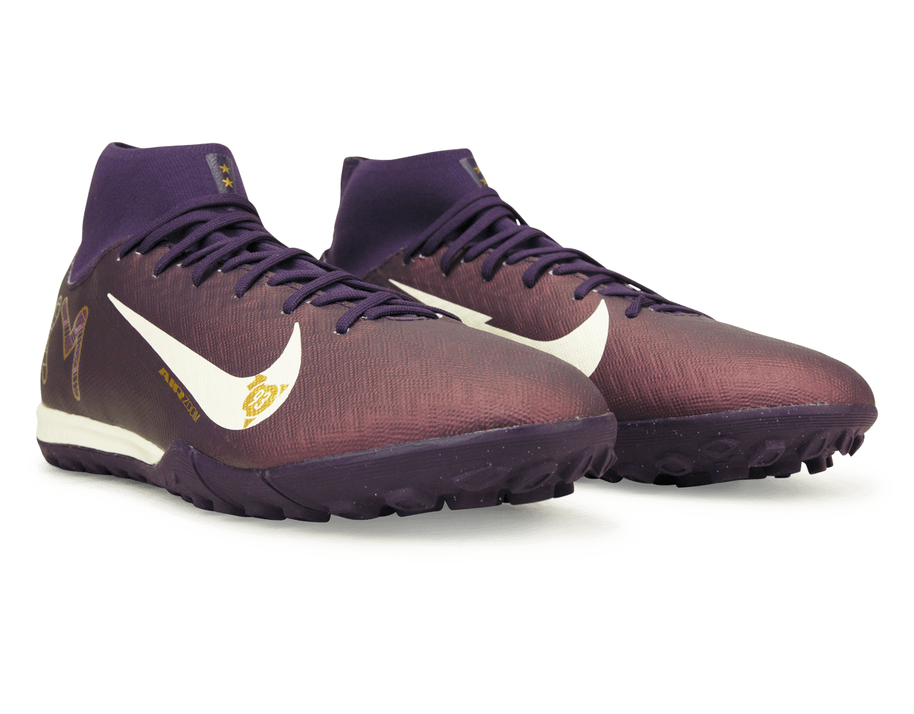 Nike Men's Zoom Mercurial Superfly 10 Academy KM TF Grand Purple/Pale Ivory