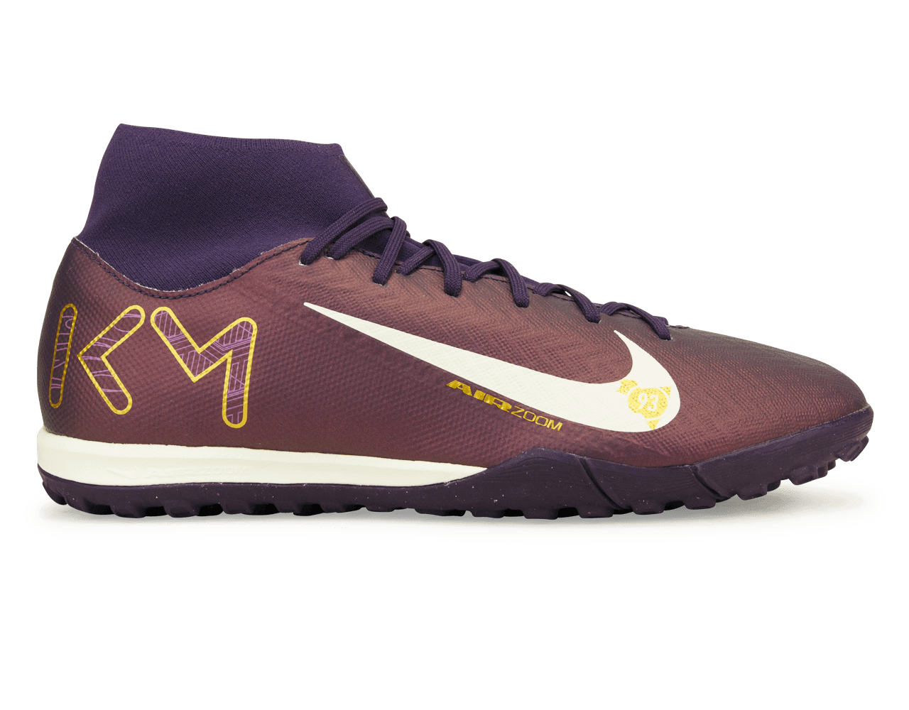 Nike Men's Zoom Mercurial Superfly 10 Academy KM TF Grand Purple/Pale Ivory