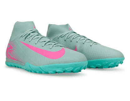 Nike Men's Zoom Mercurial Superfly 10 Academy TF Ocean Cube/Pink Blast