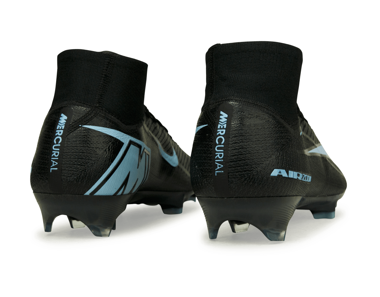 Nike Men's Zoom Mercurial Superfly 10 Elite FG  Black/Ice Blue