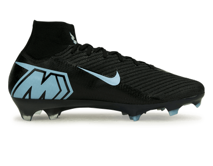 Nike Men's Zoom Mercurial Superfly 10 Elite FG  Black/Ice Blue