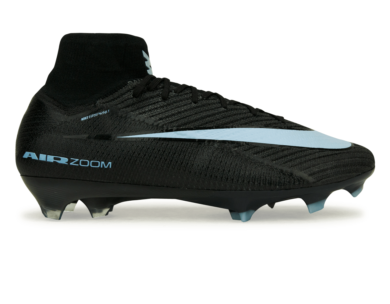 Nike Men's Zoom Mercurial Superfly 10 Elite FG  Black/Ice Blue