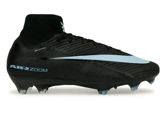 Nike Men's Zoom Mercurial Superfly 10 Elite FG  Black/Ice Blue