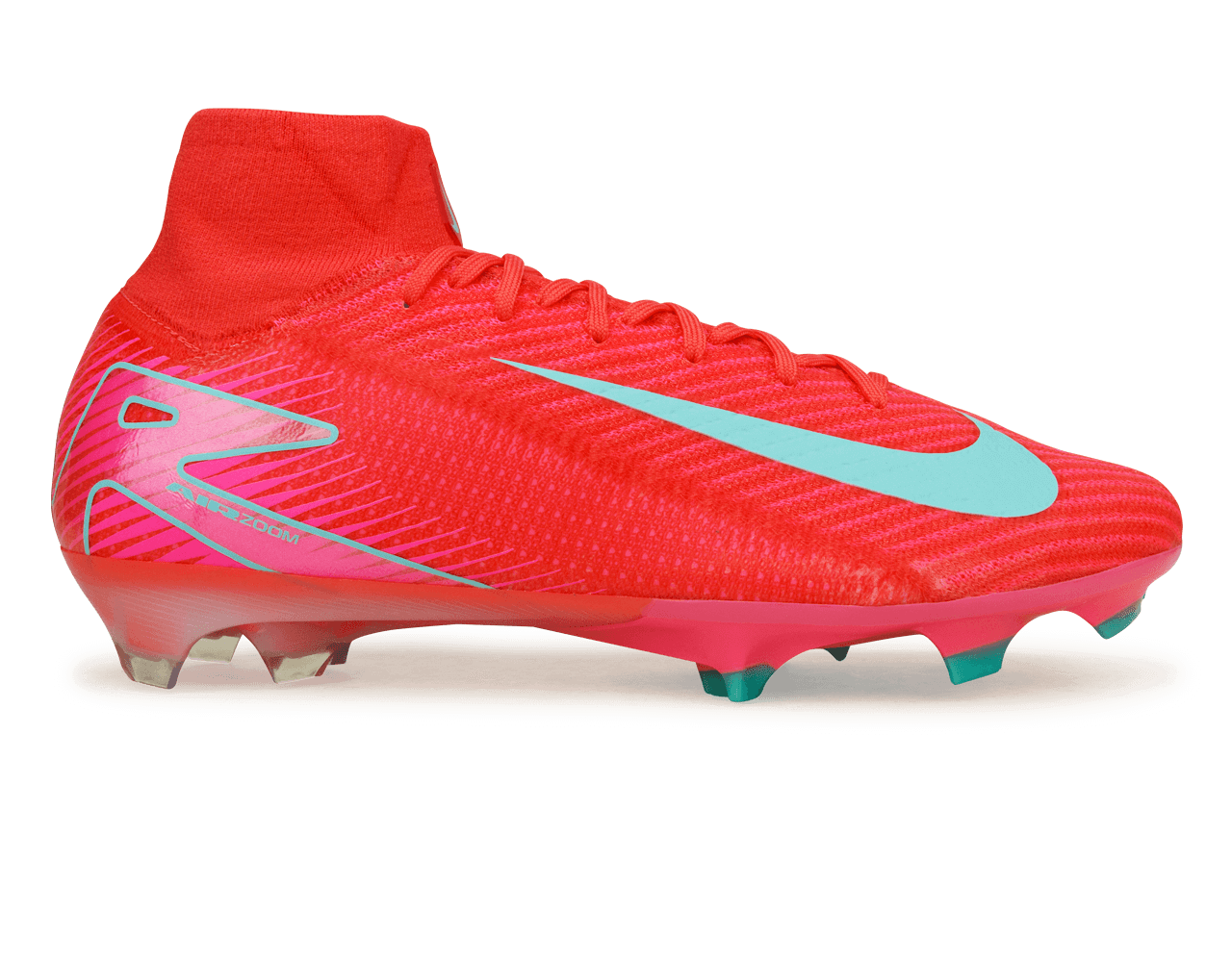 Nike Men's Zoom Mercurial Superfly 10 Elite FG Ember Glow/Aurora Green