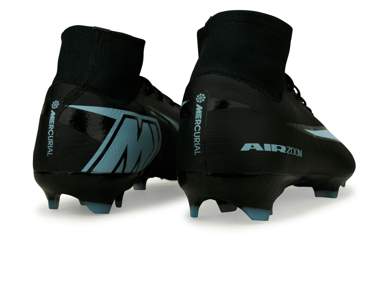 Nike Men's Zoom Mercurial Superfly 10 Pro FG Black/Ice Blue
