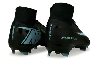 Nike Men's Zoom Mercurial Superfly 10 Pro FG Black/Ice Blue