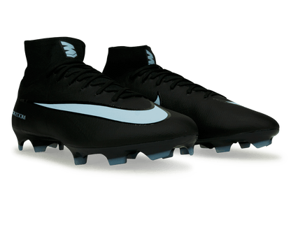 Nike Men's Zoom Mercurial Superfly 10 Pro FG Black/Ice Blue