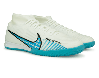 Nike Men's Zoom Mercurial Superfly 9 Academy IC White/Pink Blast