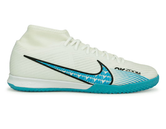 Nike Men's Zoom Mercurial Superfly 9 Academy IC White/Pink Blast