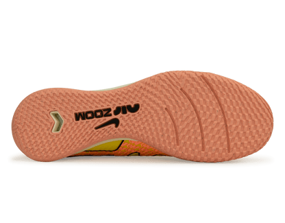 Nike Men's Zoom Mercurial Superfly 9 Academy IC Yellow Strike/Sunset Glow