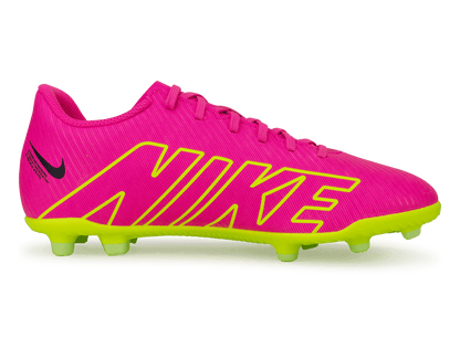 Nike Kids Zoom Mercurial Vapor 15 Club FG/MG Pink/Volt