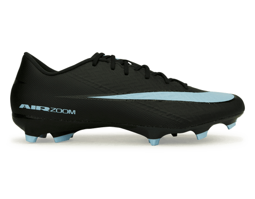 Nike Men's Zoom Mercurial Vapor 16 Academy FG/MG Black/Ice Blue
