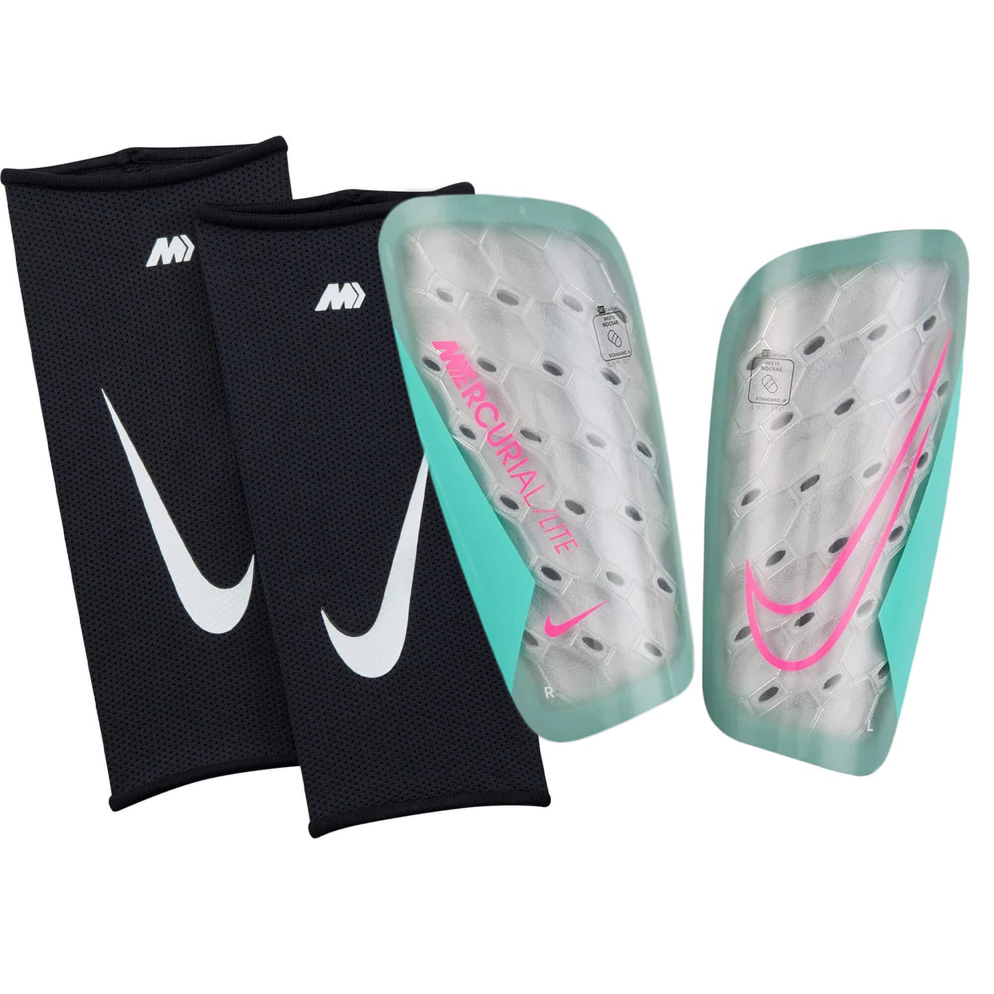 Nike Mercurial Lite Shin Guards Ocean Cube/Pink Blast