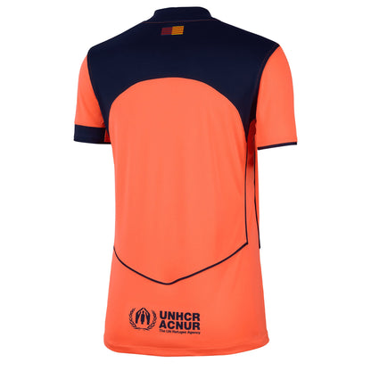 Nike Women's FC Barcelona 2025/26 Third Jersey Bright Mango/Midnight Navy