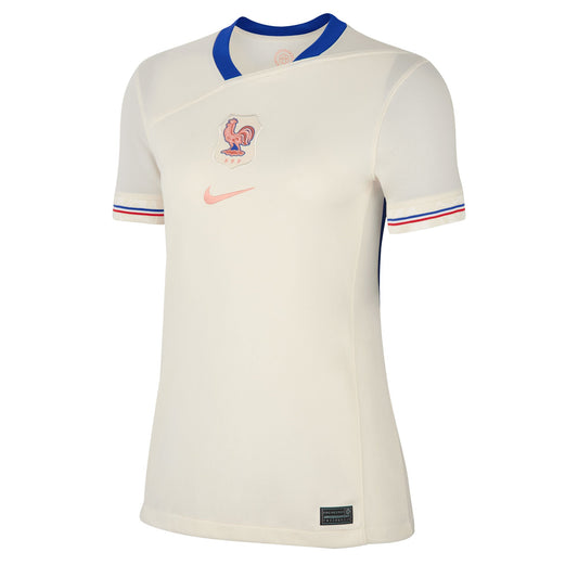 Nike Women's France 2025/26 Away Jersey Pale Ivory/Blue