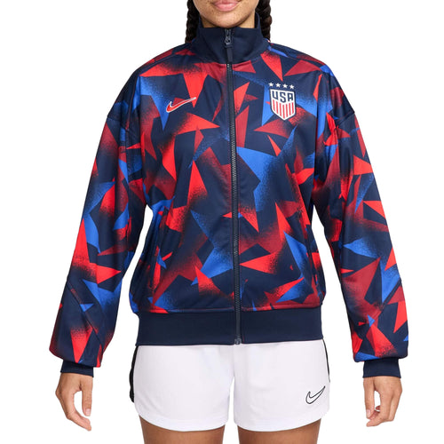 Nike Women's USA Academy Pro Dri-FIT Anthem Jacket Navy/Red