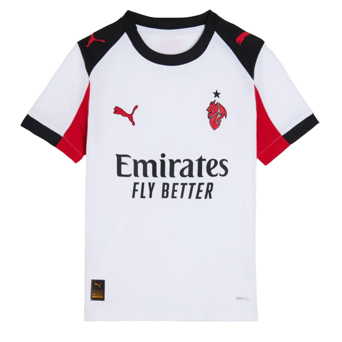 PUMA Kids AC Milan 2025/26 Away Jersey White/Black/Red